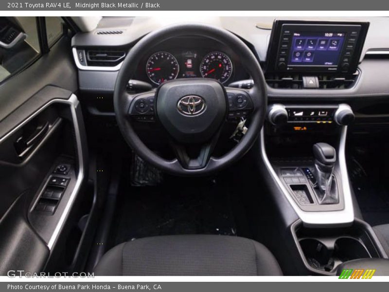 Midnight Black Metallic / Black 2021 Toyota RAV4 LE