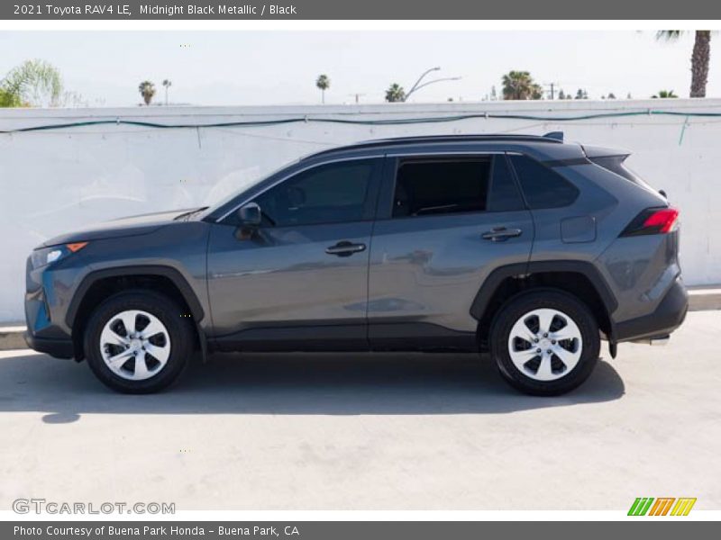 Midnight Black Metallic / Black 2021 Toyota RAV4 LE