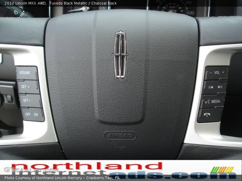 Tuxedo Black Metallic / Charcoal Black 2010 Lincoln MKX AWD