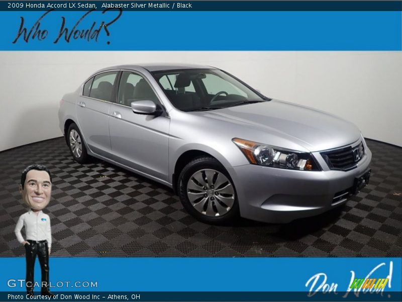 Alabaster Silver Metallic / Black 2009 Honda Accord LX Sedan