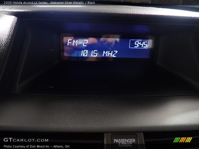 Alabaster Silver Metallic / Black 2009 Honda Accord LX Sedan