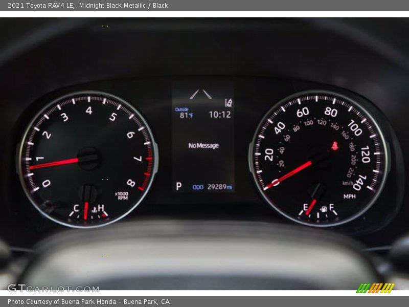 Midnight Black Metallic / Black 2021 Toyota RAV4 LE