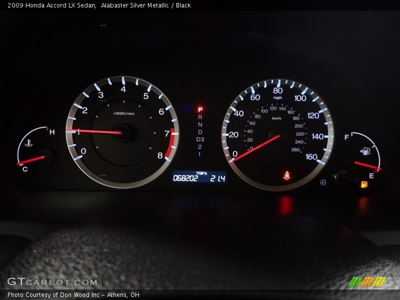 Alabaster Silver Metallic / Black 2009 Honda Accord LX Sedan