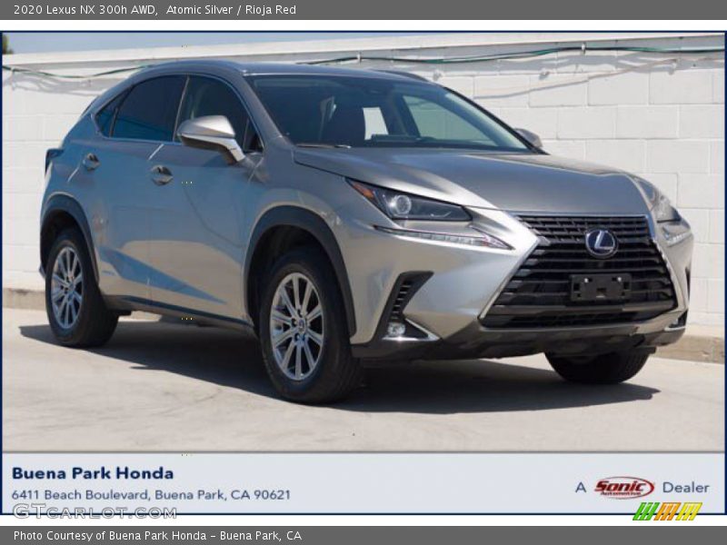 Atomic Silver / Rioja Red 2020 Lexus NX 300h AWD