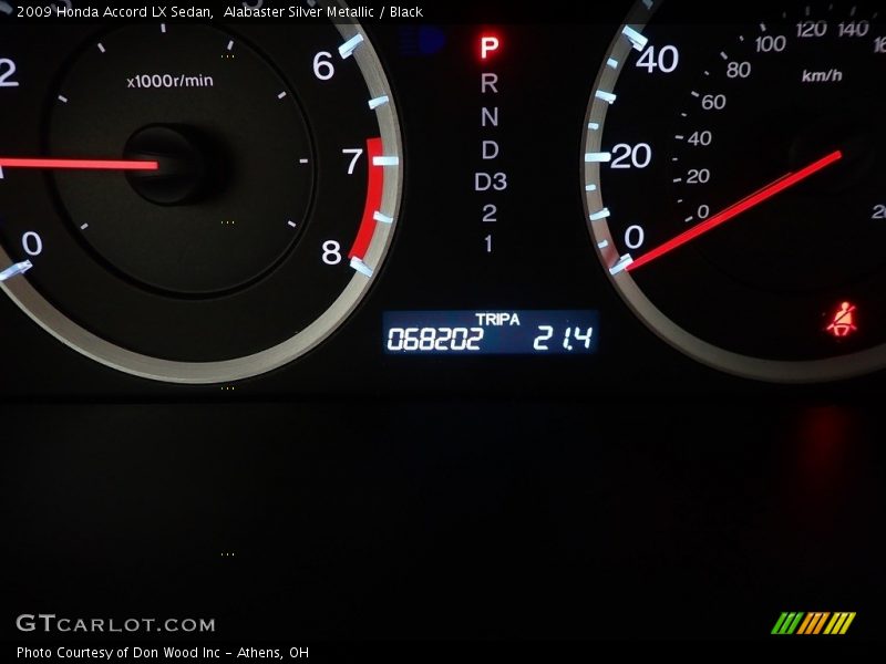 Alabaster Silver Metallic / Black 2009 Honda Accord LX Sedan