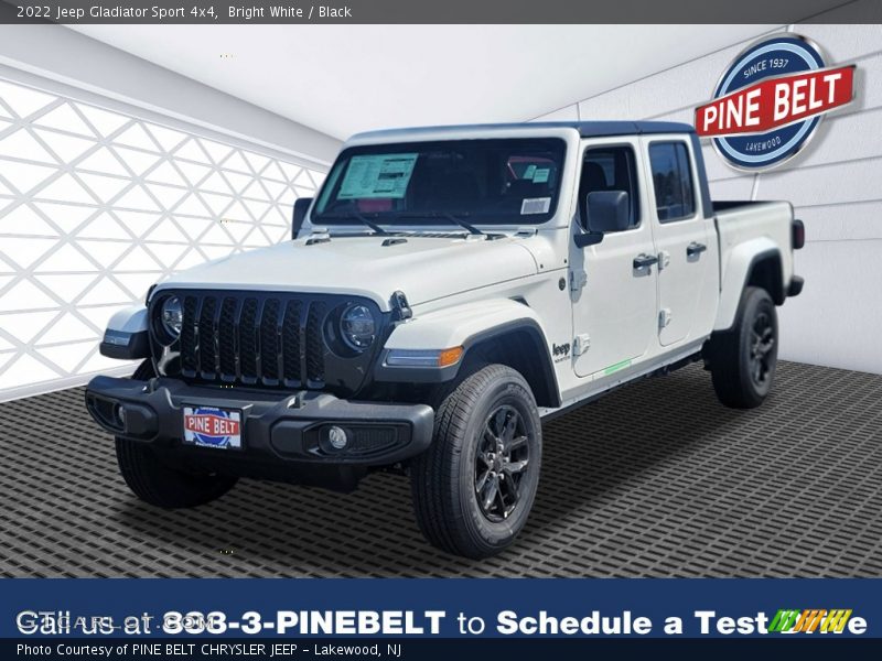Bright White / Black 2022 Jeep Gladiator Sport 4x4