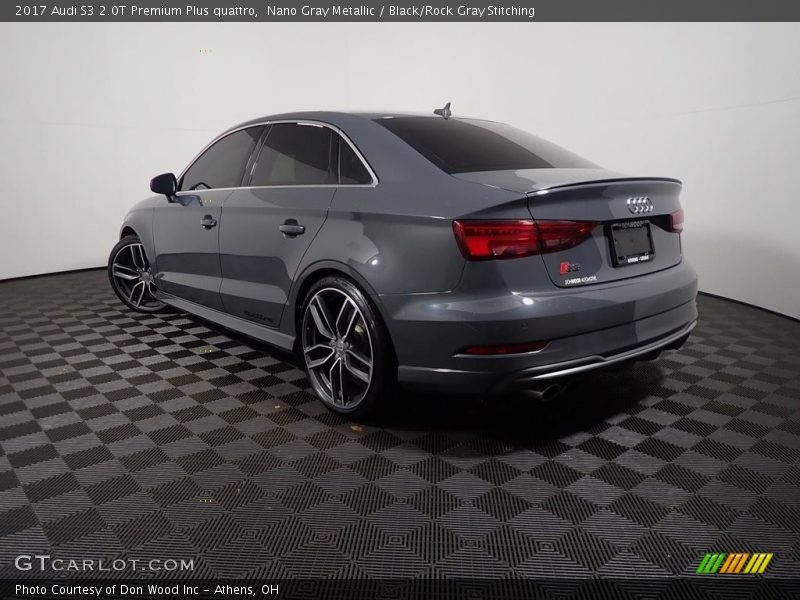 Nano Gray Metallic / Black/Rock Gray Stitching 2017 Audi S3 2.0T Premium Plus quattro