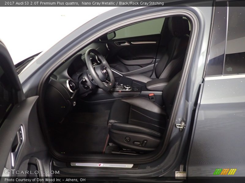 Nano Gray Metallic / Black/Rock Gray Stitching 2017 Audi S3 2.0T Premium Plus quattro