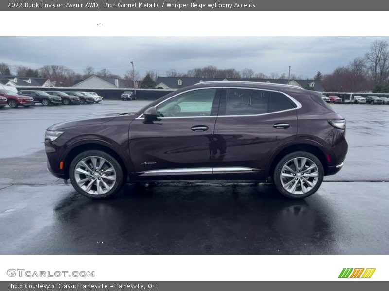 Rich Garnet Metallic / Whisper Beige w/Ebony Accents 2022 Buick Envision Avenir AWD