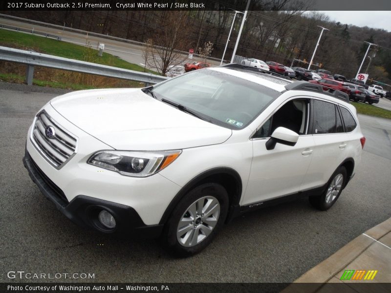 Crystal White Pearl / Slate Black 2017 Subaru Outback 2.5i Premium