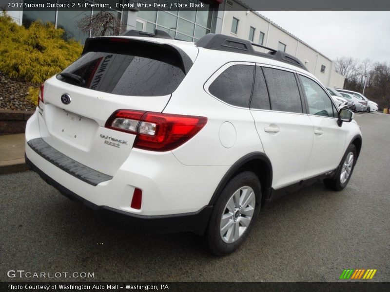 Crystal White Pearl / Slate Black 2017 Subaru Outback 2.5i Premium