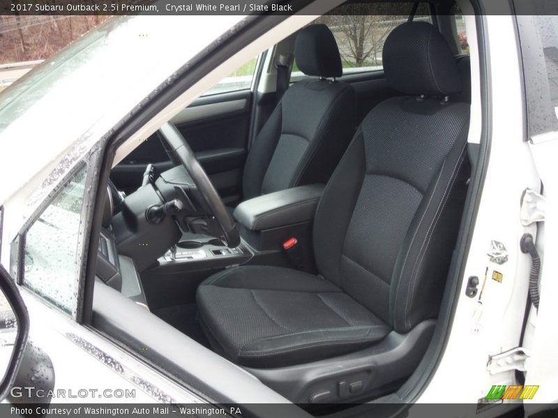 Crystal White Pearl / Slate Black 2017 Subaru Outback 2.5i Premium