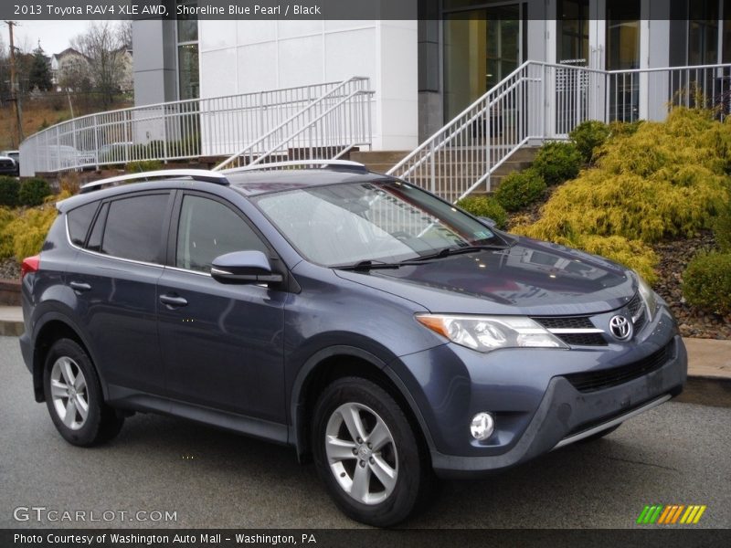 Shoreline Blue Pearl / Black 2013 Toyota RAV4 XLE AWD