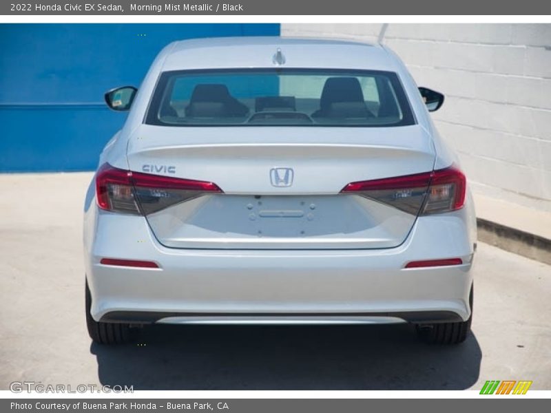 Morning Mist Metallic / Black 2022 Honda Civic EX Sedan