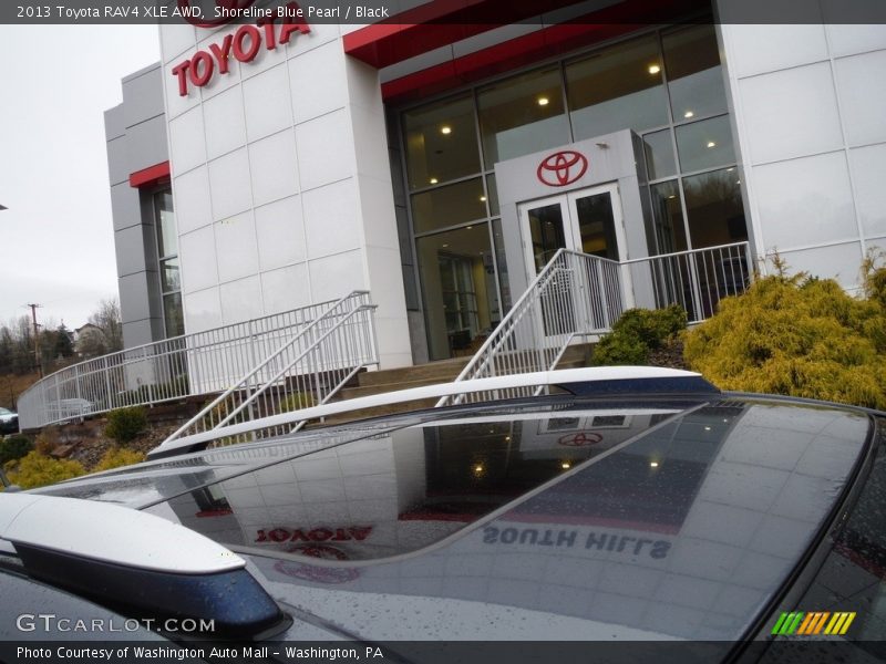 Shoreline Blue Pearl / Black 2013 Toyota RAV4 XLE AWD