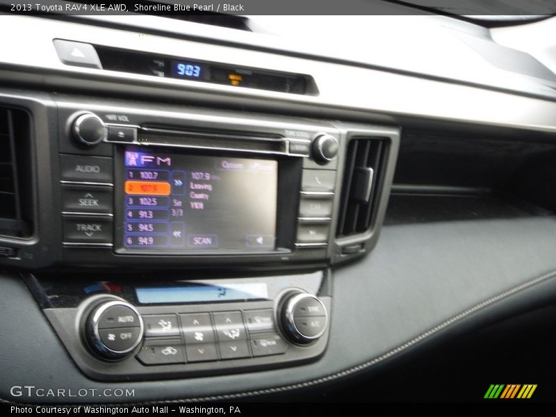 Shoreline Blue Pearl / Black 2013 Toyota RAV4 XLE AWD