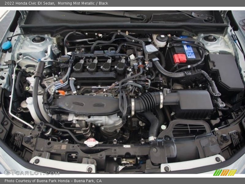 Morning Mist Metallic / Black 2022 Honda Civic EX Sedan