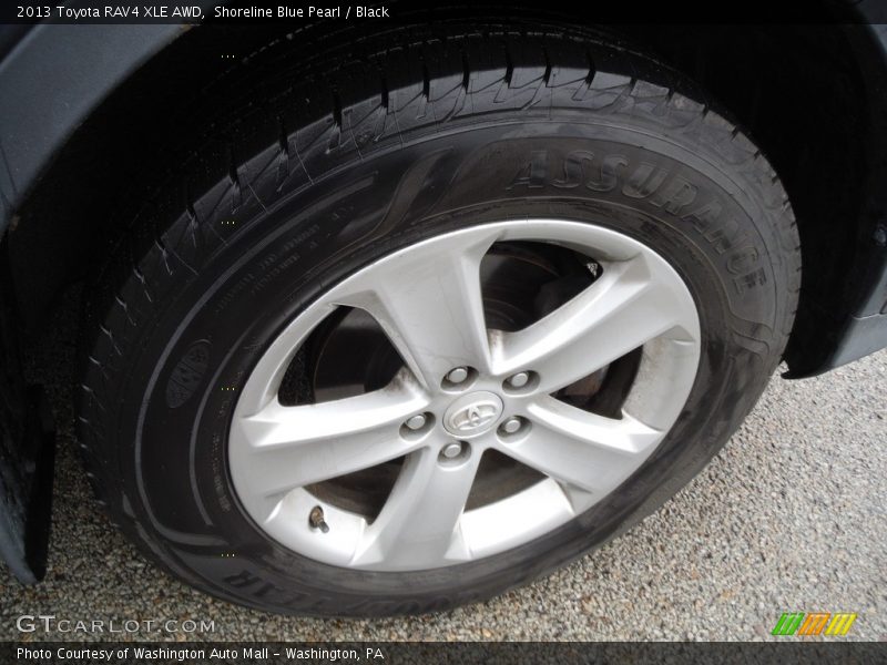 Shoreline Blue Pearl / Black 2013 Toyota RAV4 XLE AWD