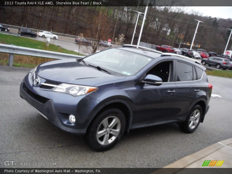 Shoreline Blue Pearl / Black 2013 Toyota RAV4 XLE AWD