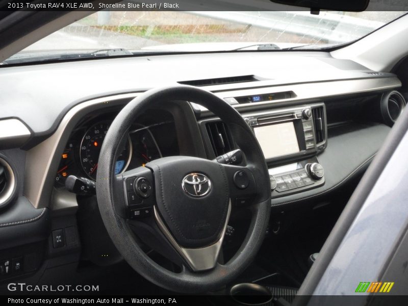 Shoreline Blue Pearl / Black 2013 Toyota RAV4 XLE AWD