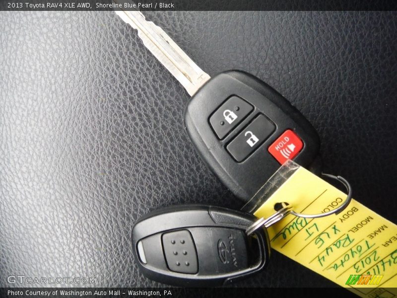 Shoreline Blue Pearl / Black 2013 Toyota RAV4 XLE AWD