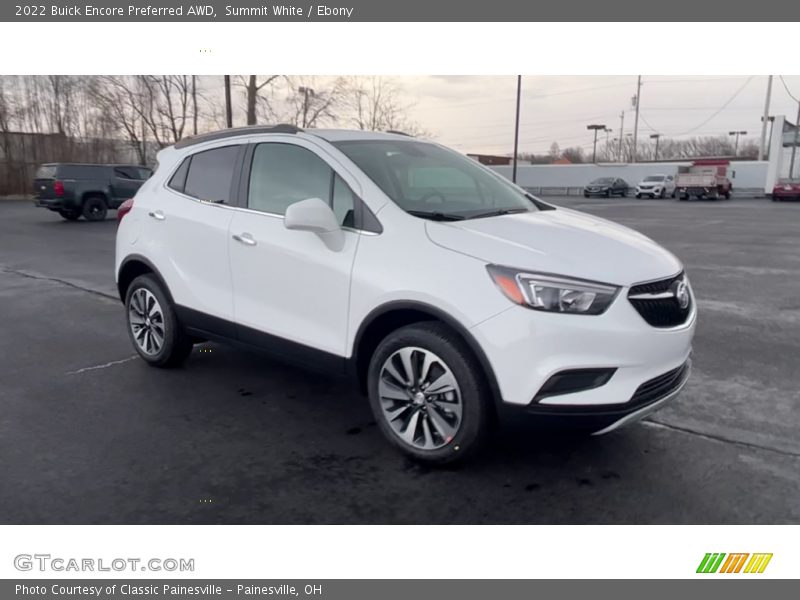 Summit White / Ebony 2022 Buick Encore Preferred AWD