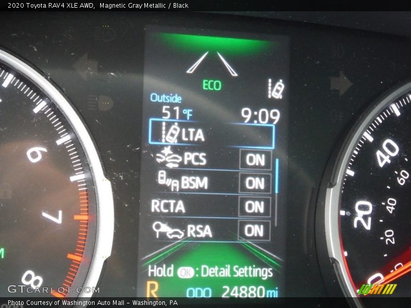 Magnetic Gray Metallic / Black 2020 Toyota RAV4 XLE AWD
