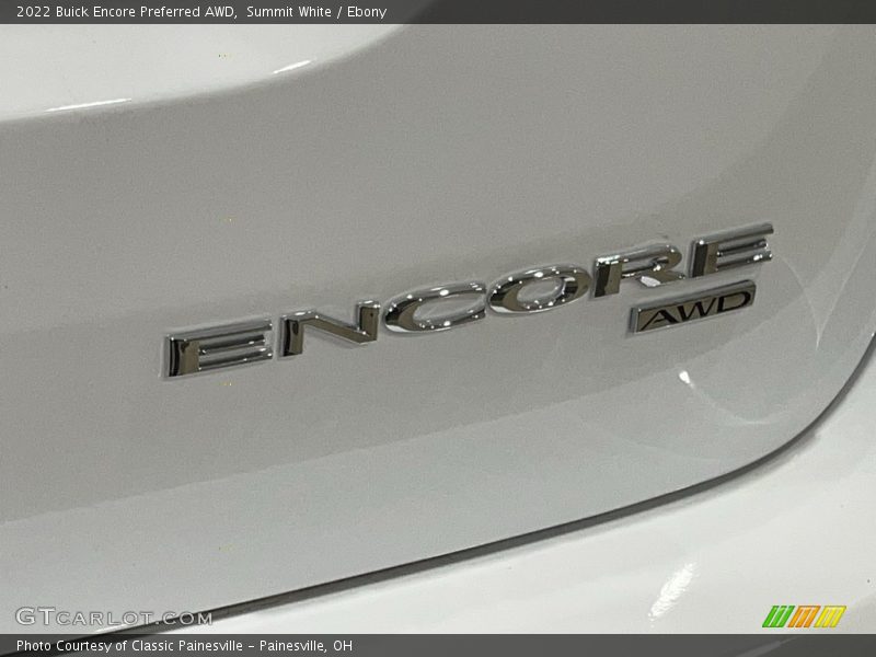 Summit White / Ebony 2022 Buick Encore Preferred AWD