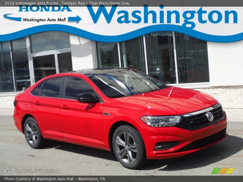 Tornado Red / Titan Black/Storm Gray 2019 Volkswagen Jetta R-Line