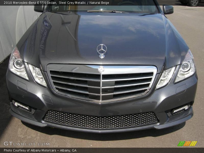 Steel Grey Metallic / Natural Beige 2010 Mercedes-Benz E 550 Sedan