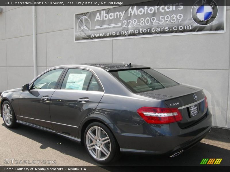 Steel Grey Metallic / Natural Beige 2010 Mercedes-Benz E 550 Sedan