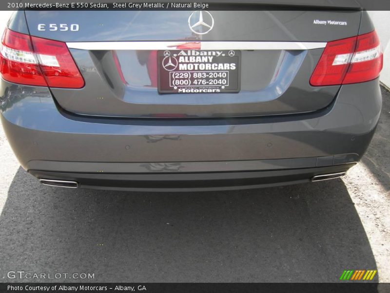 Steel Grey Metallic / Natural Beige 2010 Mercedes-Benz E 550 Sedan
