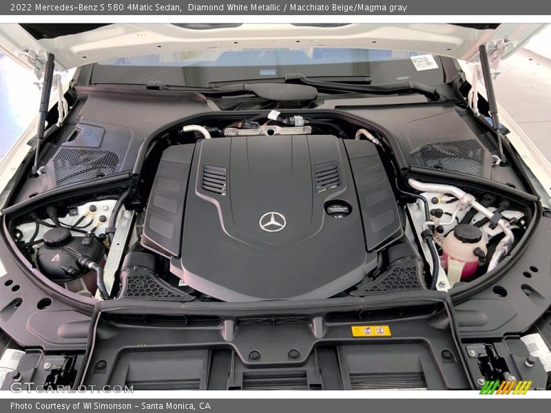  2022 S 580 4Matic Sedan Engine - 4.0 Liter DI biturbo DOHC 32-Valve VVT V8
