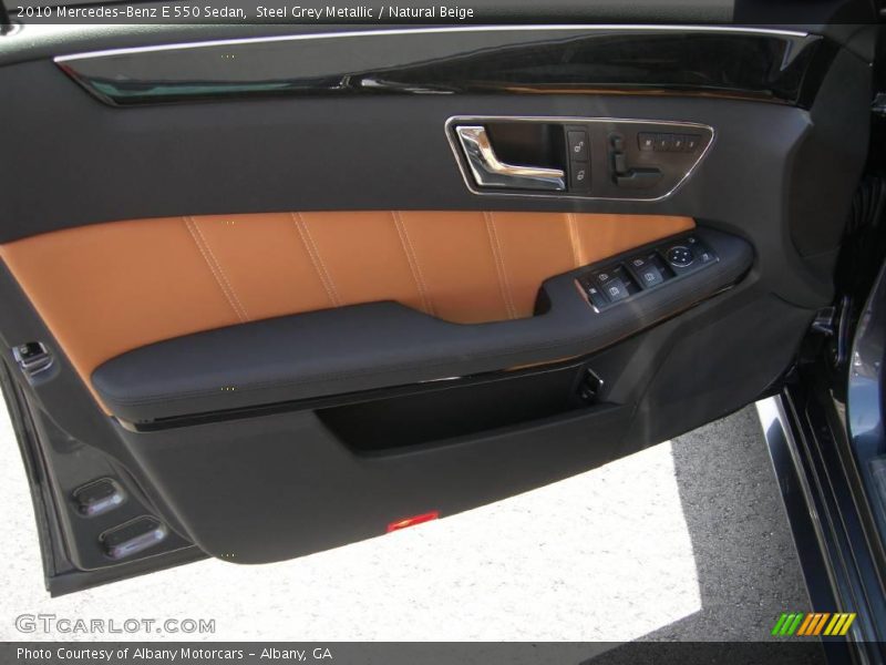 Steel Grey Metallic / Natural Beige 2010 Mercedes-Benz E 550 Sedan