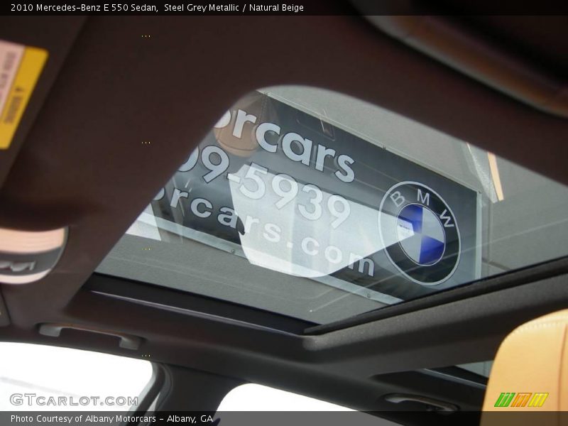 Steel Grey Metallic / Natural Beige 2010 Mercedes-Benz E 550 Sedan