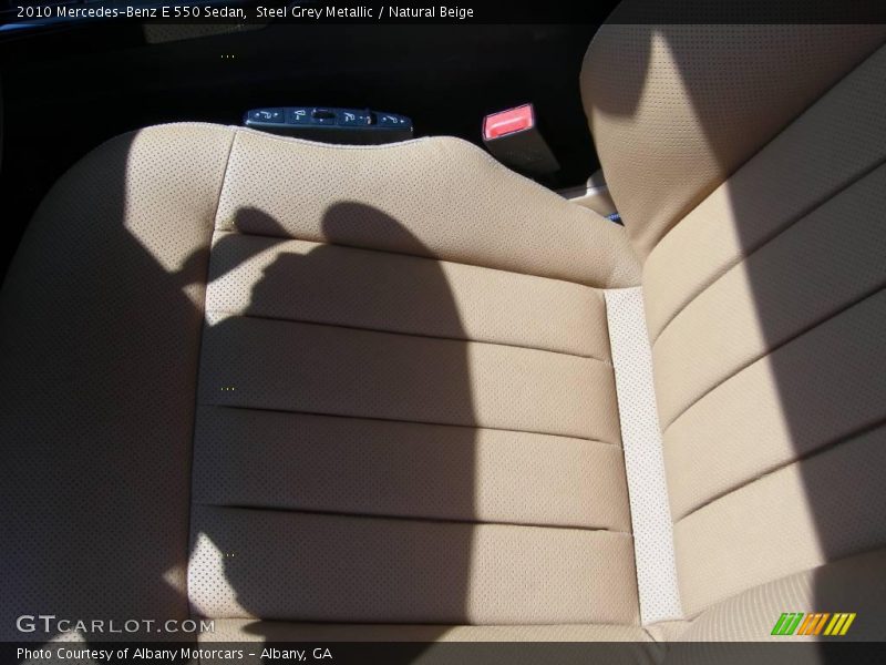 Steel Grey Metallic / Natural Beige 2010 Mercedes-Benz E 550 Sedan