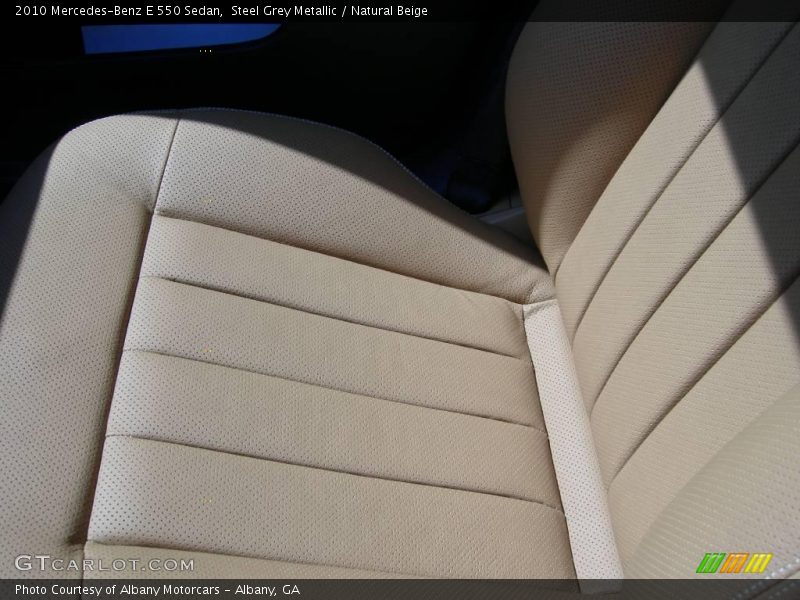 Steel Grey Metallic / Natural Beige 2010 Mercedes-Benz E 550 Sedan
