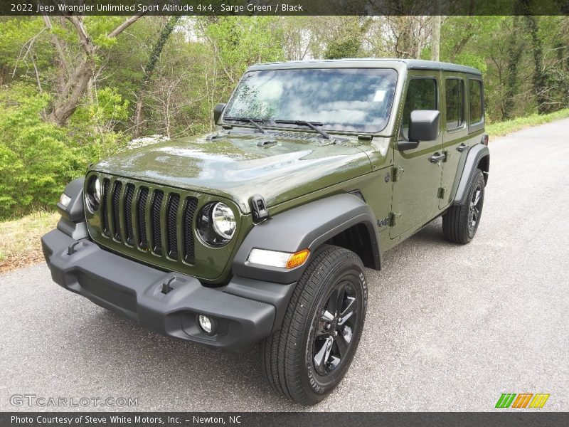 Sarge Green / Black 2022 Jeep Wrangler Unlimited Sport Altitude 4x4