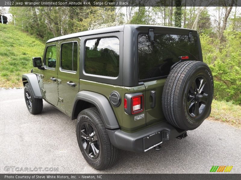 Sarge Green / Black 2022 Jeep Wrangler Unlimited Sport Altitude 4x4