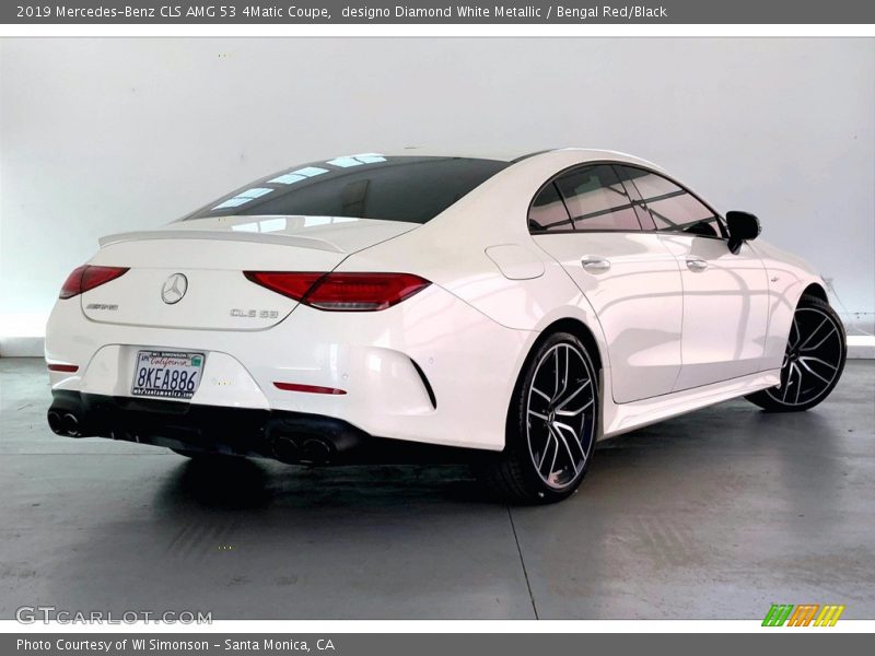 designo Diamond White Metallic / Bengal Red/Black 2019 Mercedes-Benz CLS AMG 53 4Matic Coupe