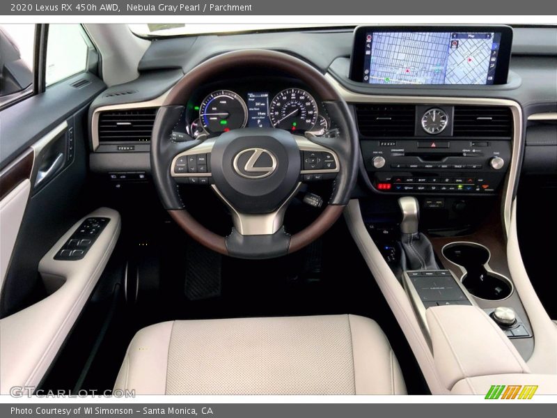 Controls of 2020 RX 450h AWD