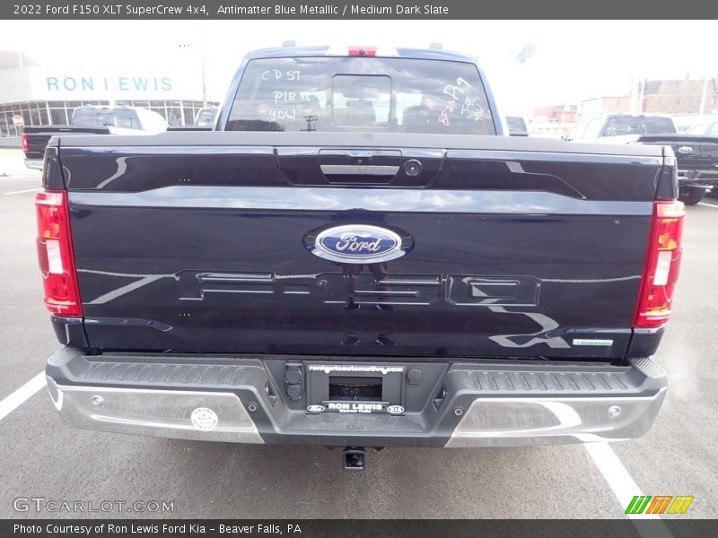 Antimatter Blue Metallic / Medium Dark Slate 2022 Ford F150 XLT SuperCrew 4x4