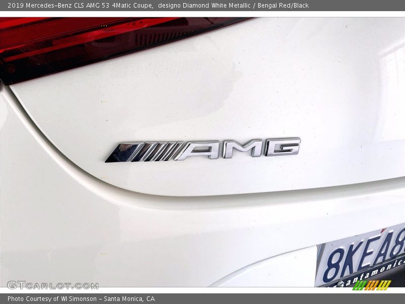 designo Diamond White Metallic / Bengal Red/Black 2019 Mercedes-Benz CLS AMG 53 4Matic Coupe