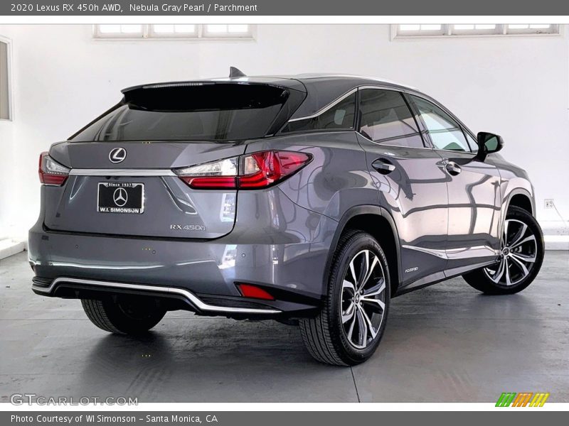 Nebula Gray Pearl / Parchment 2020 Lexus RX 450h AWD