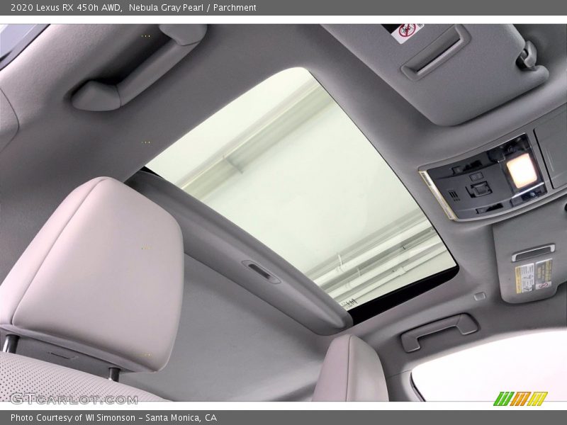 Sunroof of 2020 RX 450h AWD