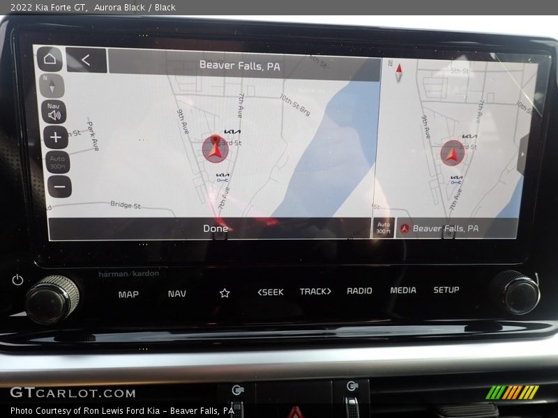 Navigation of 2022 Forte GT