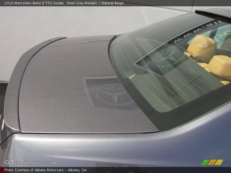 Steel Grey Metallic / Natural Beige 2010 Mercedes-Benz E 550 Sedan