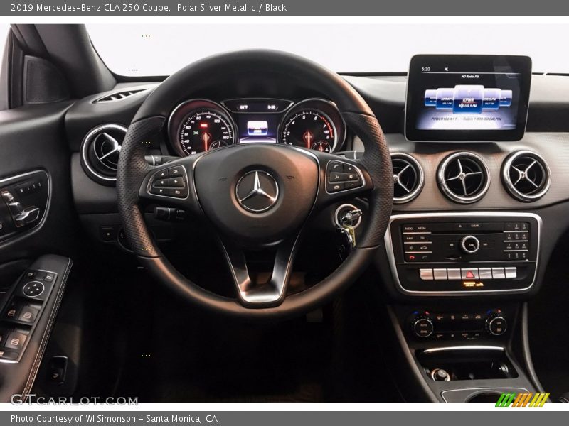 Polar Silver Metallic / Black 2019 Mercedes-Benz CLA 250 Coupe