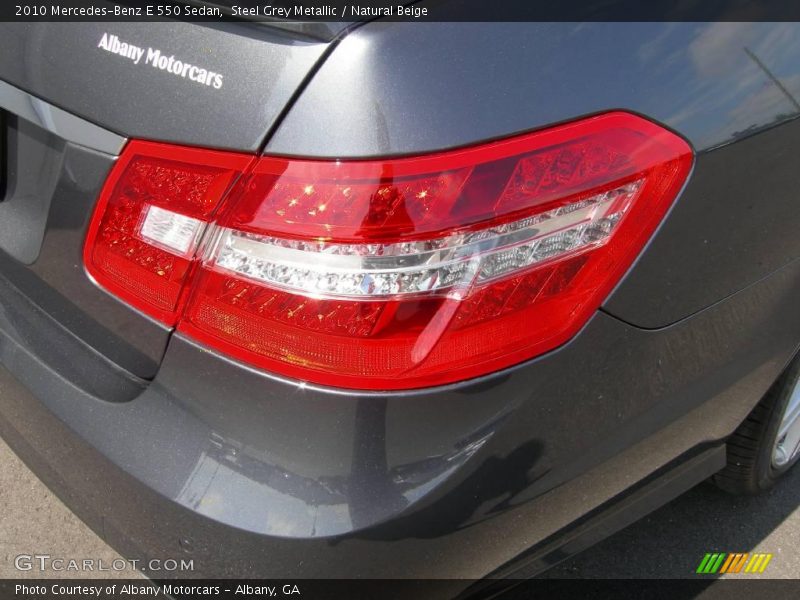 Steel Grey Metallic / Natural Beige 2010 Mercedes-Benz E 550 Sedan