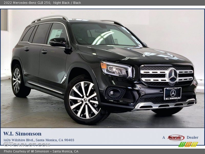 Night Black / Black 2022 Mercedes-Benz GLB 250